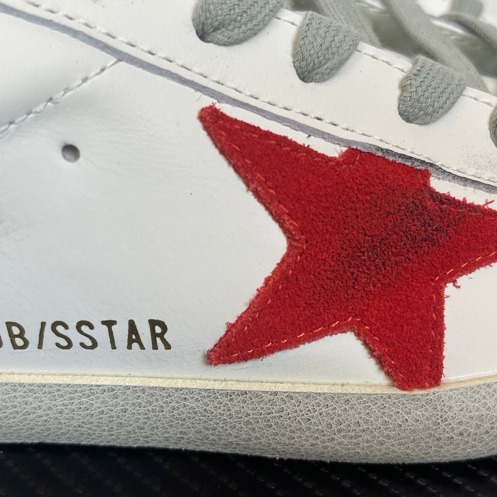 Golden-Goose-Super-Star-White-Red-Olive-G21D120-G304-Distressed-Italian-Leather-Sneaker