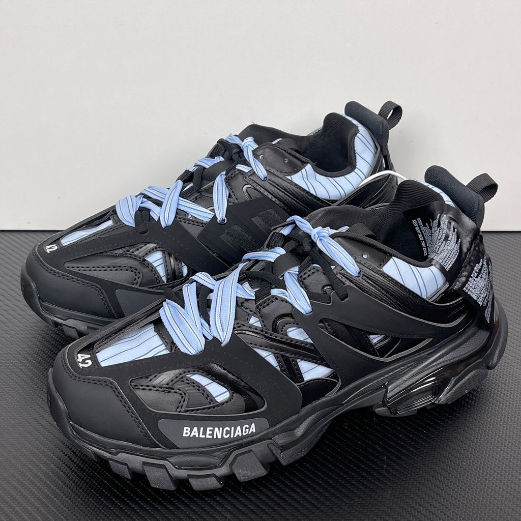 balenciaga-track-3-0-black-light-blue-striped-fabric-complex-caged-upper