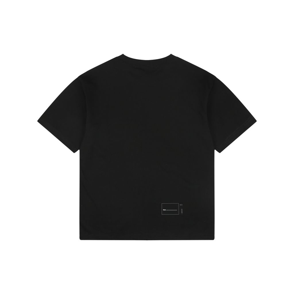we11-five-row-barrage-letter-print-black-short-sleeve-tshirt-230g-combed-cotton