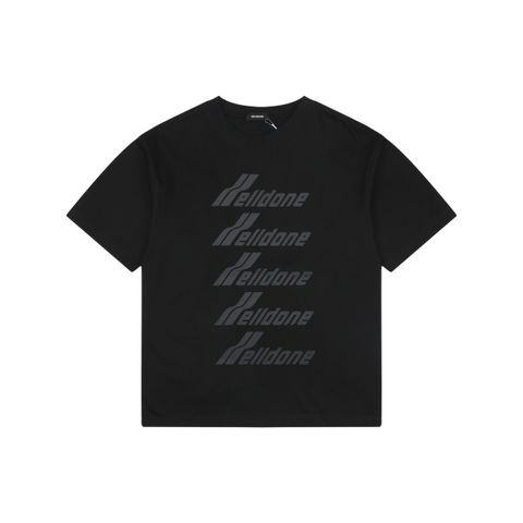 we11-five-row-barrage-letter-print-black-short-sleeve-tshirt-230g-combed-cotton
