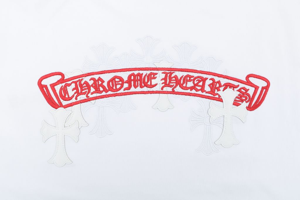 ch-red-sanskrit-cross-leather-patch-imported-machine-embroidery-detail