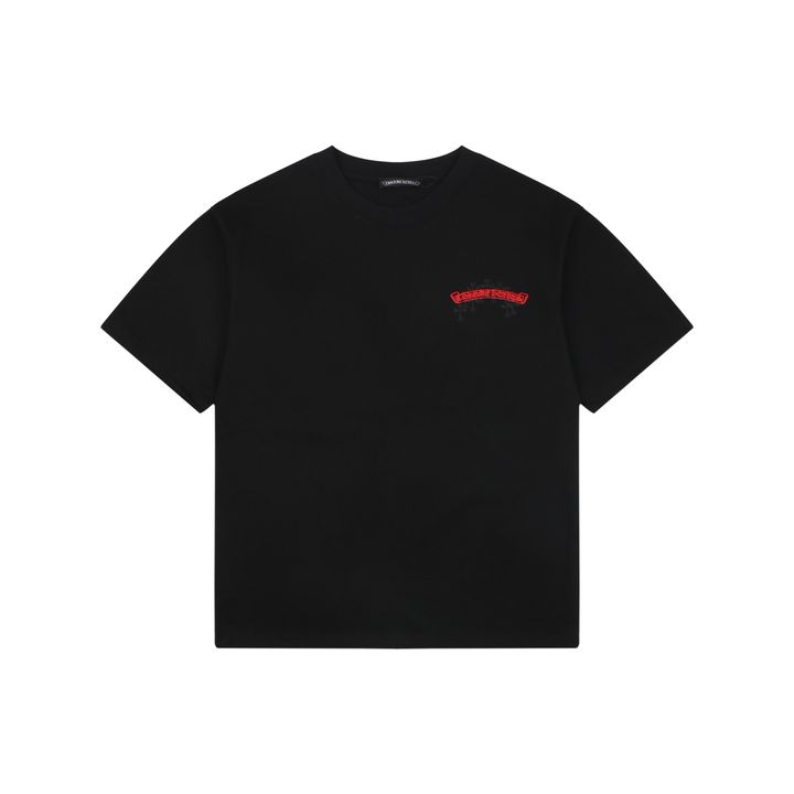 ch-red-sanskrit-cross-leather-patch-embroidery-short-sleeve-tshirt-230g-combed-cotton