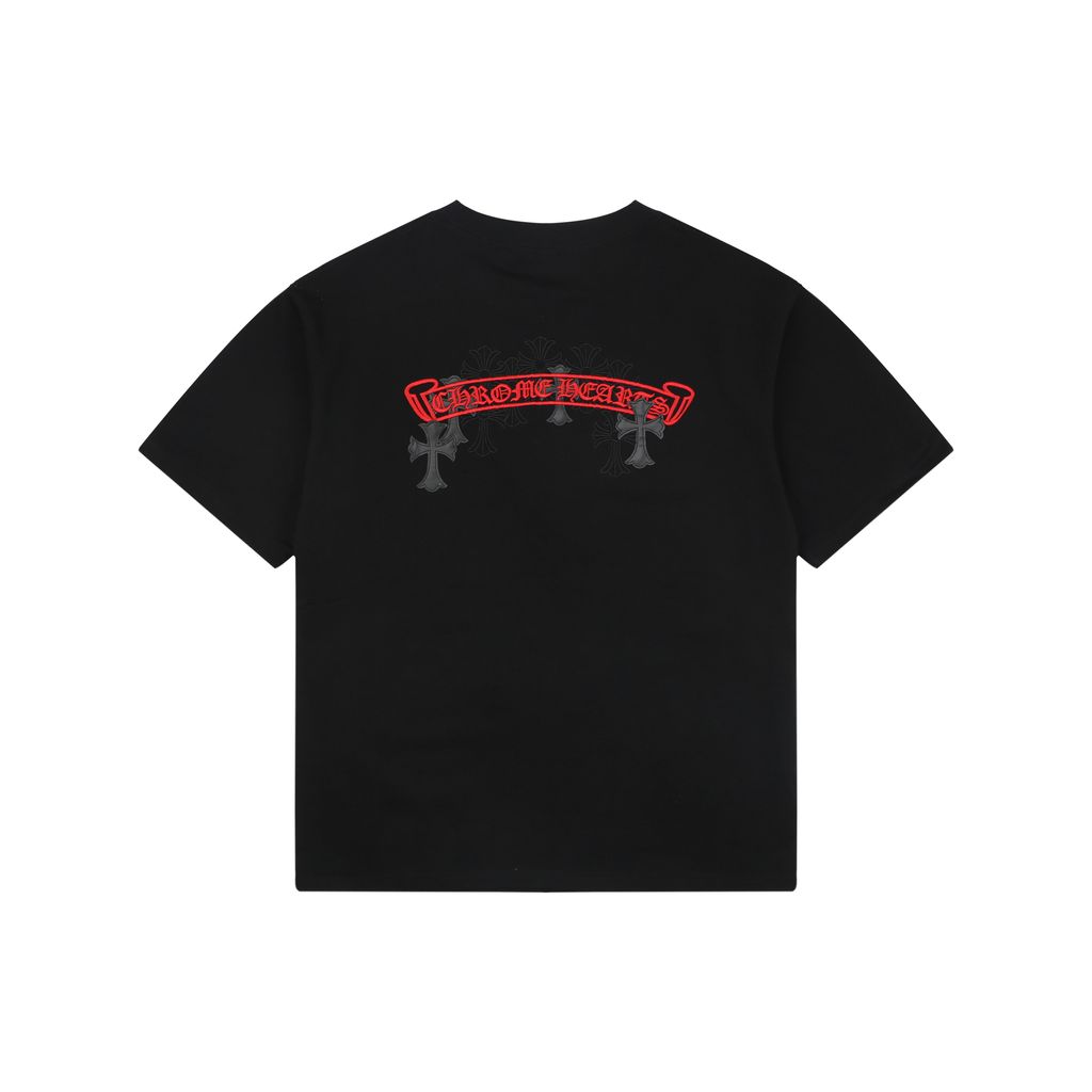ch-red-sanskrit-cross-leather-patch-embroidery-short-sleeve-tshirt-230g-combed-cotton