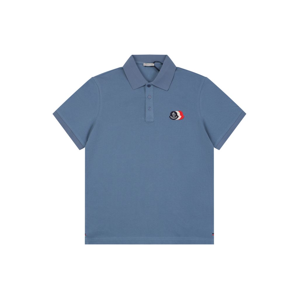 mk-tricolor-m-small-logo-embroidery-polo-short-sleeve-pure-cotton-pique