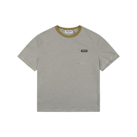 miu-mustard-yellow-collar-striped-short-sleeve-tshirt-yarn-dyed-knit