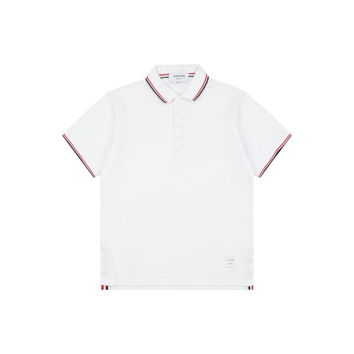 tb-t029-ribbon-ribbed-polo-short-sleeve-white-pure-cotton-pique