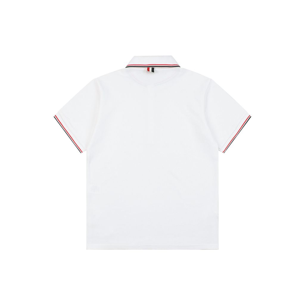 tb-t029-ribbon-ribbed-polo-short-sleeve-white-pure-cotton-pique
