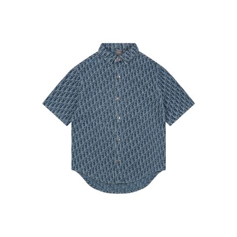 cd-dark-blue-all-over-dio-denim-short-sleeve-shirt-vintage-custom-dyed