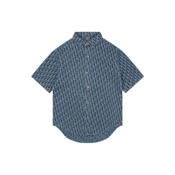 cd-dark-blue-all-over-dio-denim-short-sleeve-shirt-vintage-custom-dyed