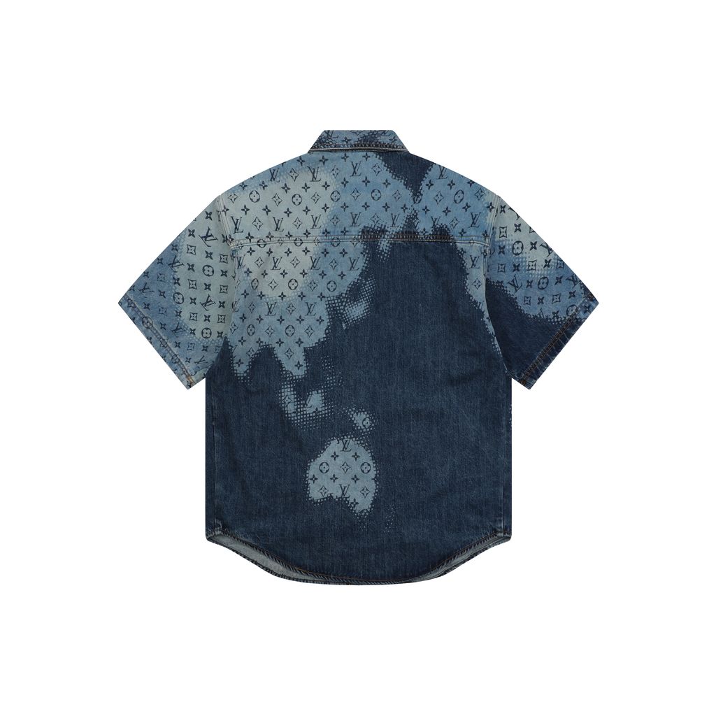 louis-vuitton-map-outline-monogram-denim-short-sleeve-shirt-jacquard-cotton