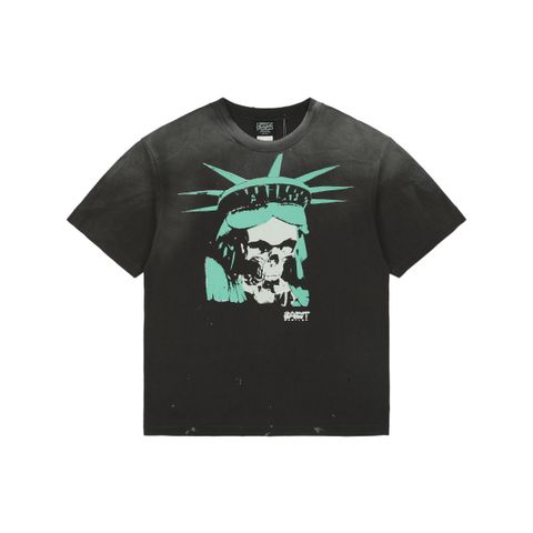 saint-michael-skull-liberty-statue-print-t-shirt-280g-washed-cotton-distressed-vintage-tee