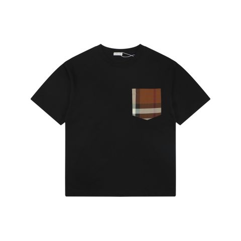 burberry-brown-check-pocket-t-shirt-230g-combed-cotton