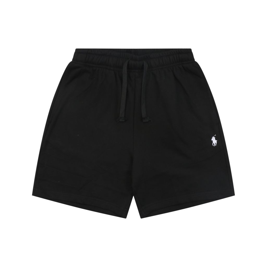 ralph-lauren-cotton-pony-drawstring-shorts-black-white-380g-cotton