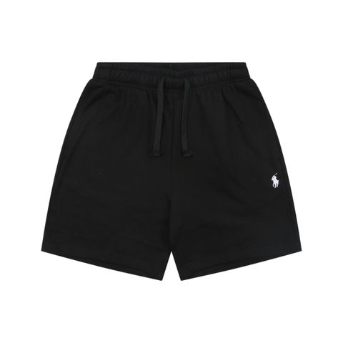 ralph-lauren-cotton-pony-drawstring-shorts-black-white-380g-cotton