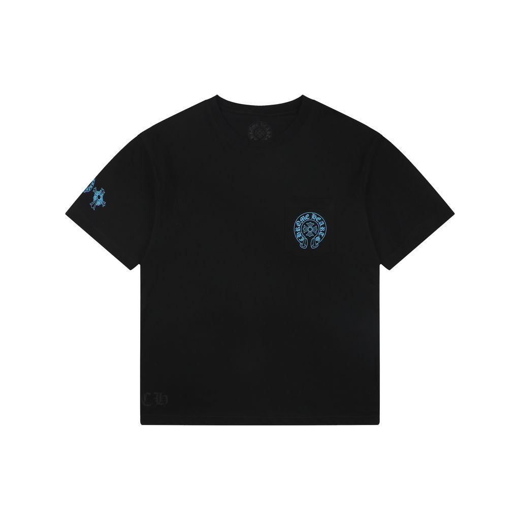 chrome-hearts-sanskrit-blue-cross-flower-print-t-shirt