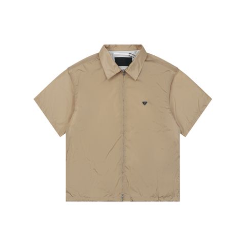prada-triangle-logo-nylon-zip-short-sleeve-shirt