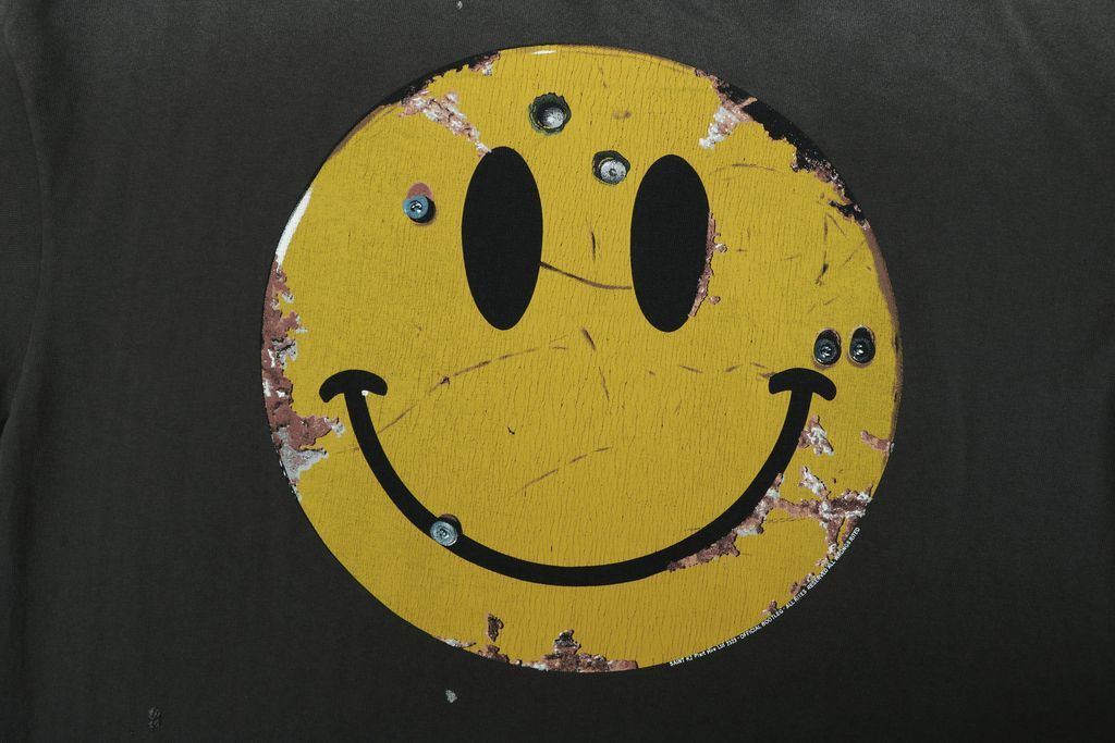 saint-michael-inspired-rust-smiley-cotton-streetwear-t-shirt