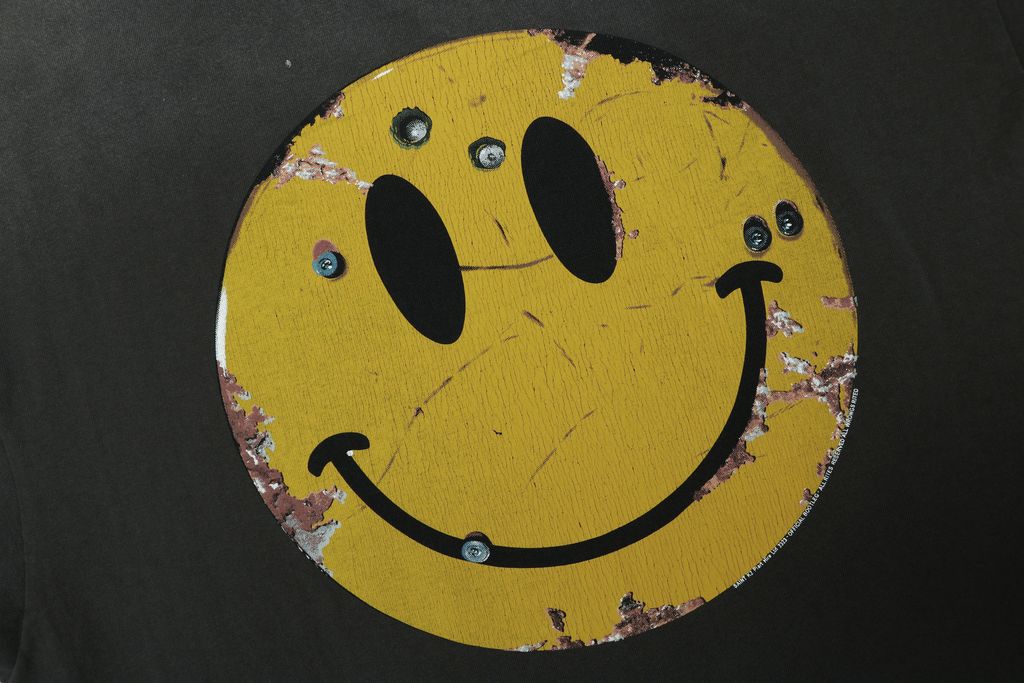 saint-michael-inspired-rust-smiley-cotton-streetwear-t-shirt