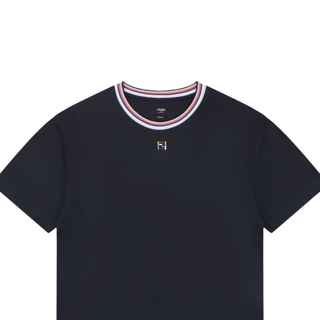 fendi-ff-embroidery-contrast-collar-short-sleeve-t-shirt