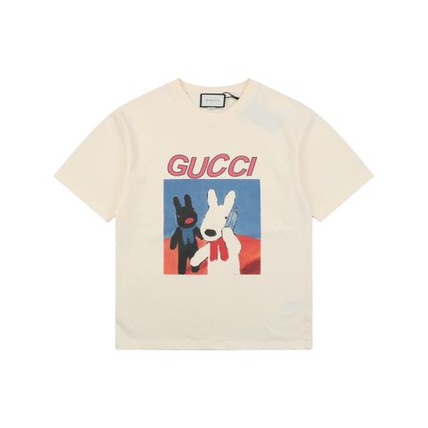 gucci-black-white-rabbit-phone-call-print-t-shirt
