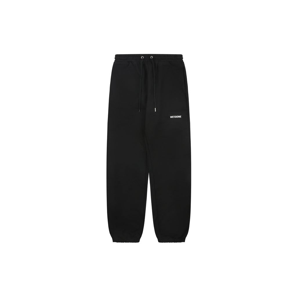 we11done-we-letter-small-logo-print-pants