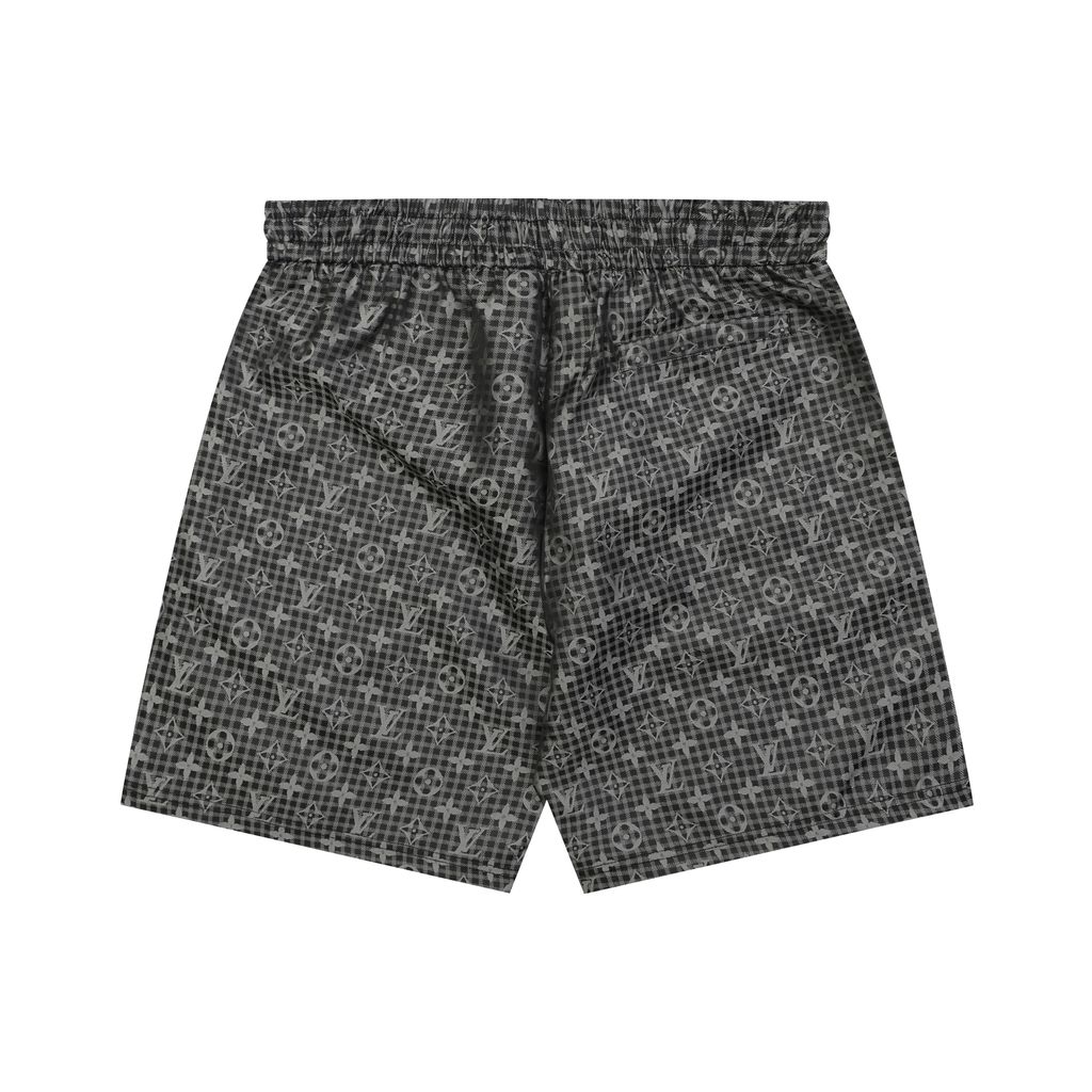 louis-vuitton-grey-check-monogram-nylon-shorts