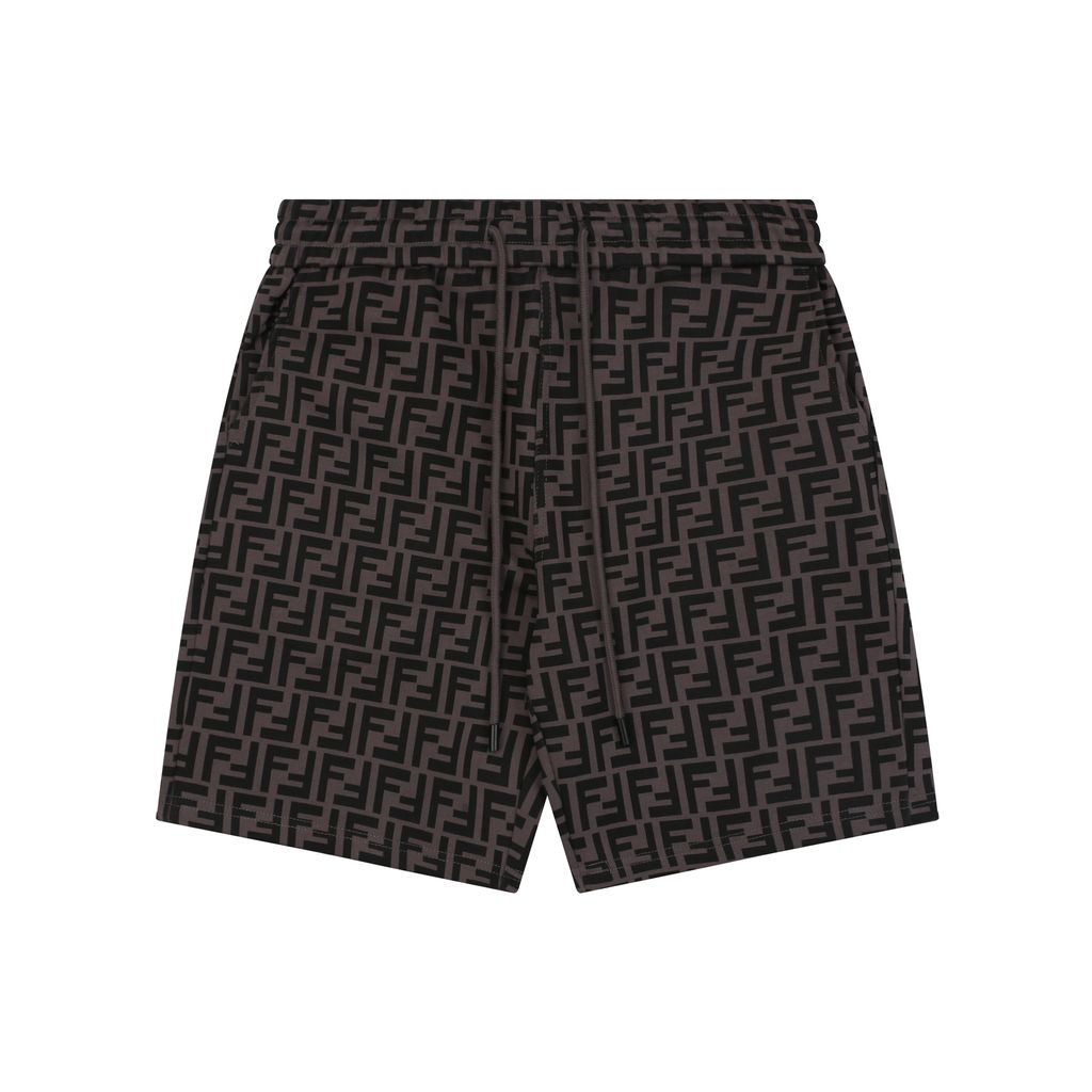 fendi-brown-grey-all-over-ff-print-shorts