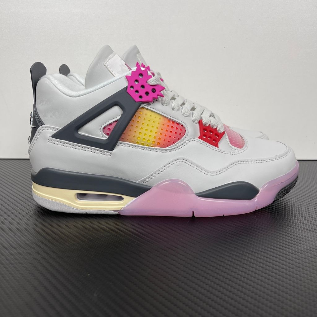 Vibrant, multi-colored accents and playful graphic details give this classic silhouette a fresh, animated energy that stands out from traditional heritage colorways.