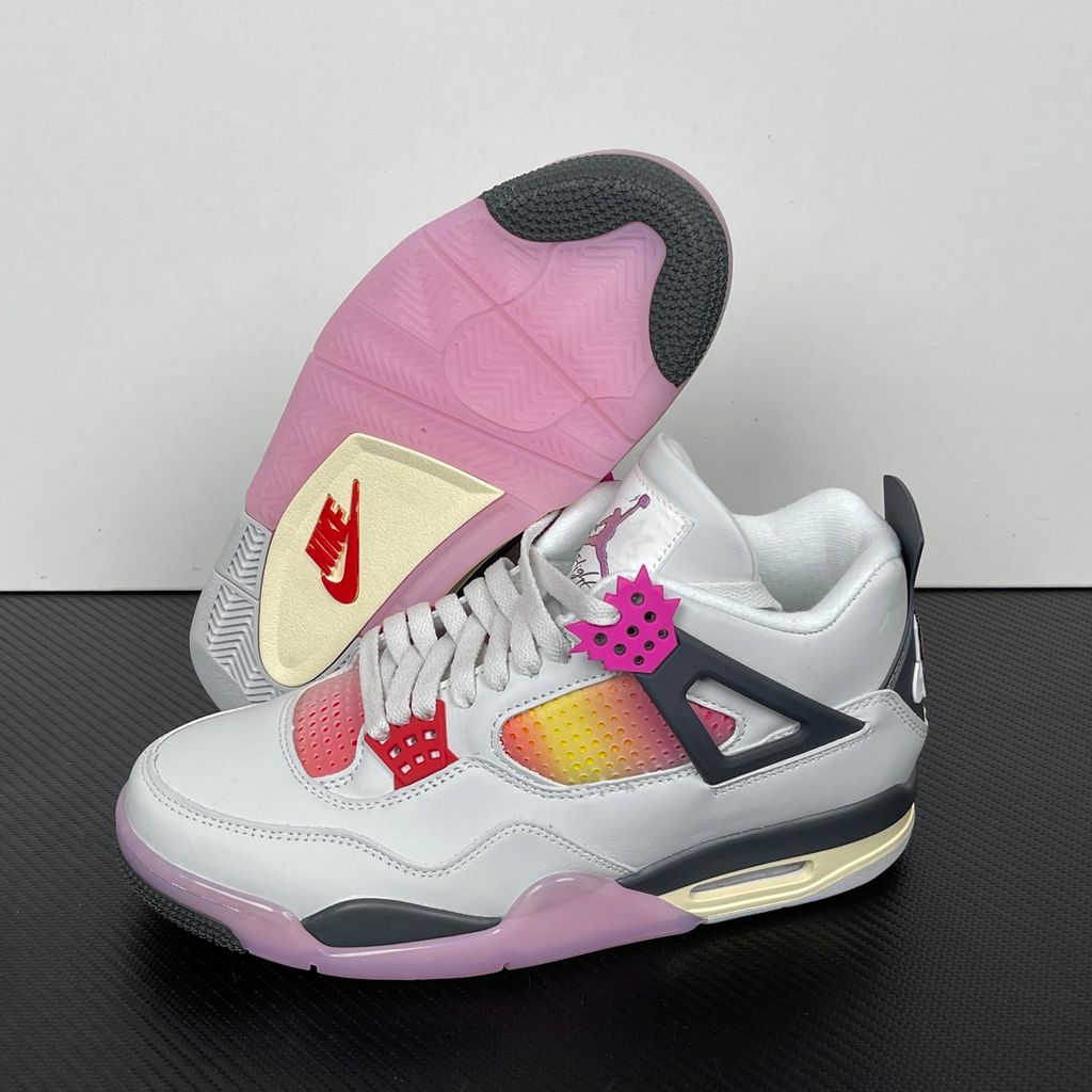 Vibrant, multi-colored accents and playful graphic details give this classic silhouette a fresh, animated energy that stands out from traditional heritage colorways.