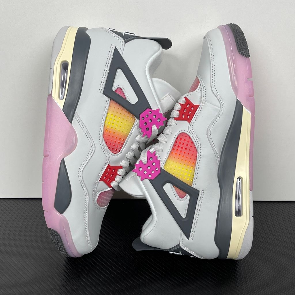 Vibrant, multi-colored accents and playful graphic details give this classic silhouette a fresh, animated energy that stands out from traditional heritage colorways.