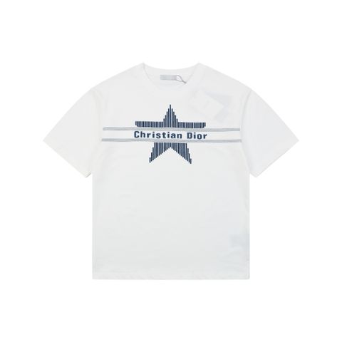 christian-dior-blue-star-horizontal-stripe-embroidered-t-shirt