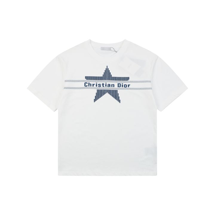 christian-dior-blue-star-horizontal-stripe-embroidered-t-shirt