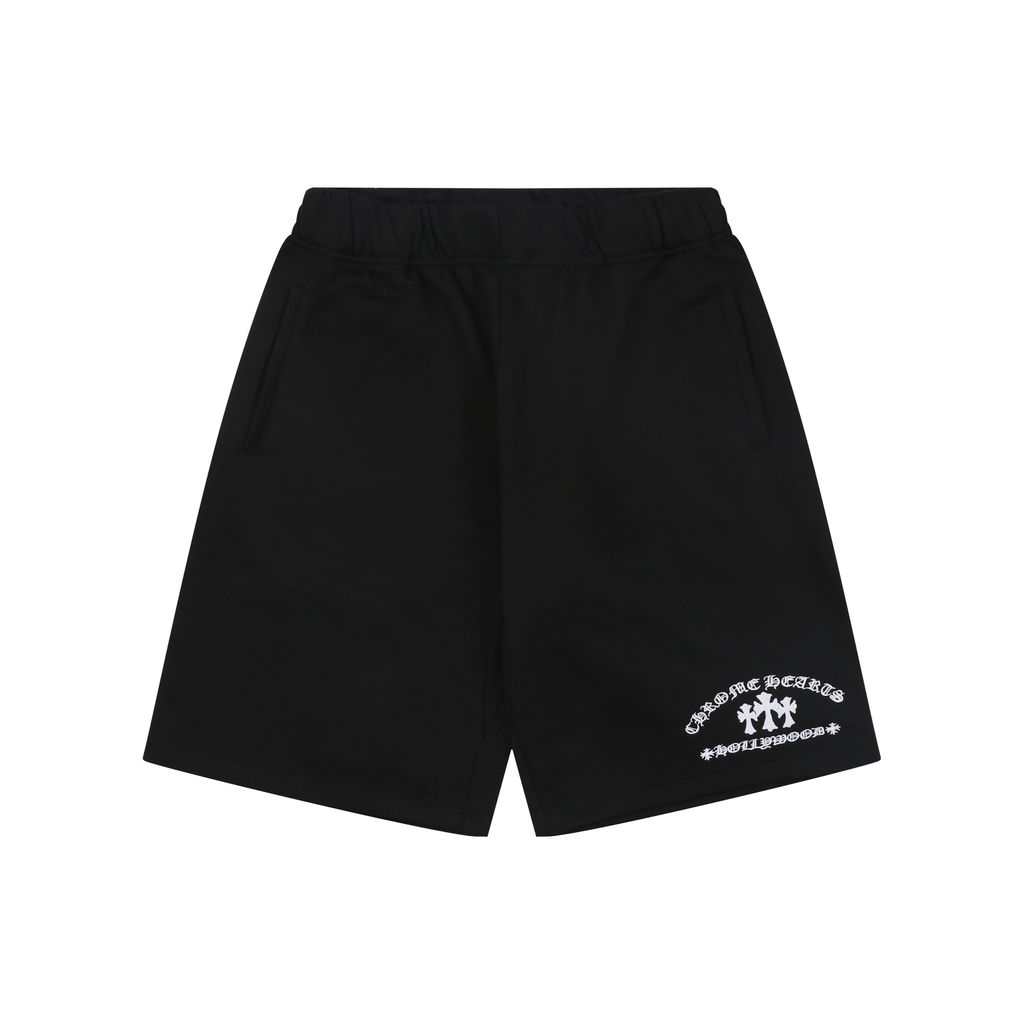 chrome-hearts-sanskrit-triple-cross-flower-embroidered-shorts