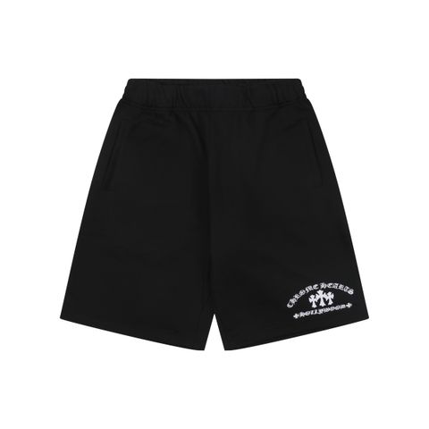 chrome-hearts-sanskrit-triple-cross-flower-embroidered-shorts