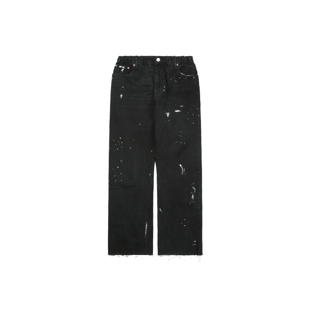 maison-margiela-ink-splatter-elastic-waist-denim-pants
