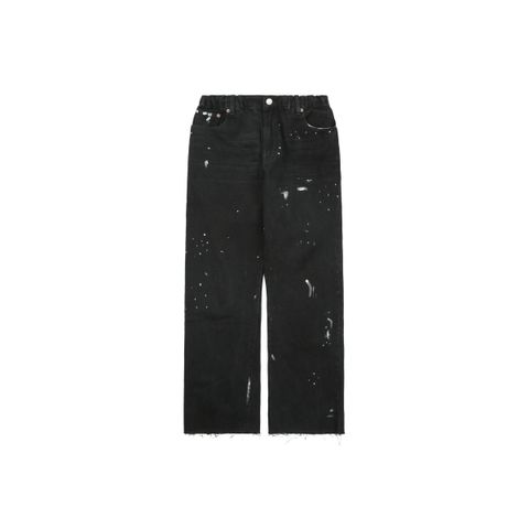 maison-margiela-ink-splatter-elastic-waist-denim-pants