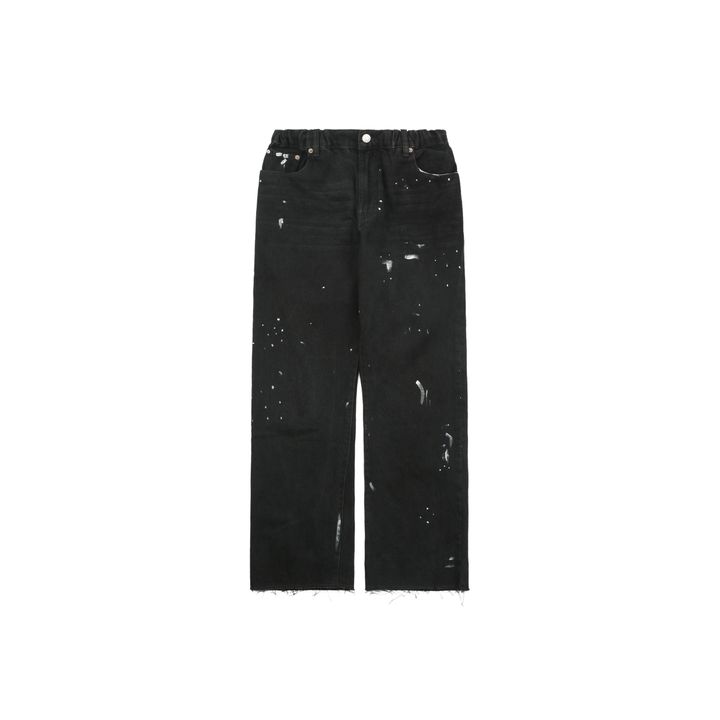 maison-margiela-ink-splatter-elastic-waist-denim-pants