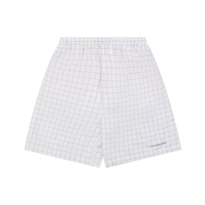 acne-studios-white-black-check-line-shorts