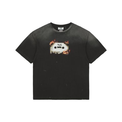 saint-michael-flame-cassette-radio-print-t-shirt
