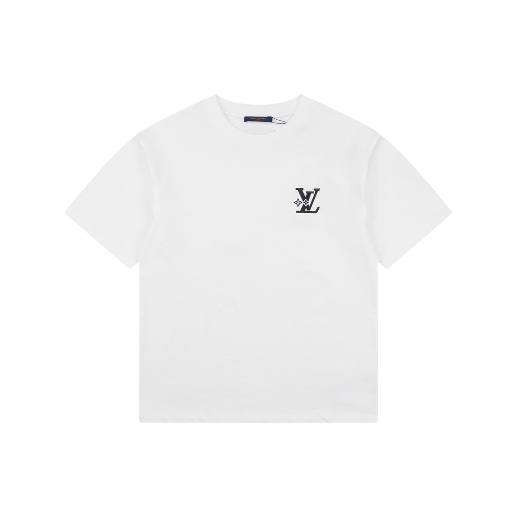 louis-vuitton-rhinestone-diamond-flower-letter-embroidered-t-shirt