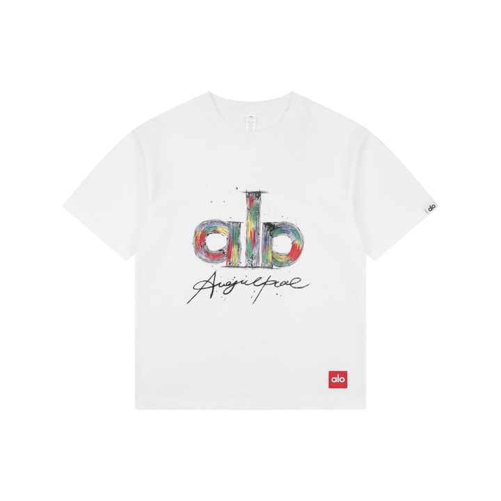 alo-graffiti-iridescent-letter-print-t-shirt