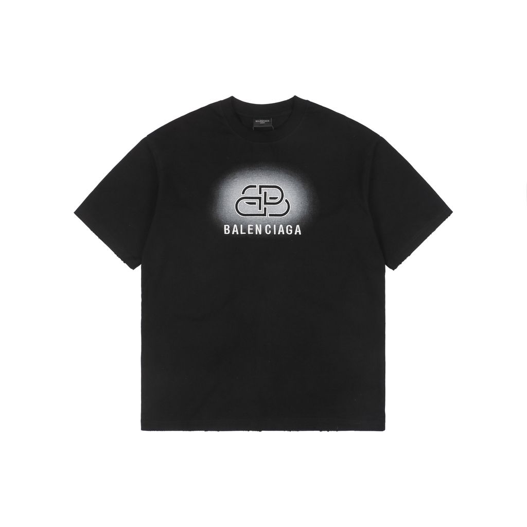 balenciaga-25ss-lock-letter-embroidered-t-shirt
