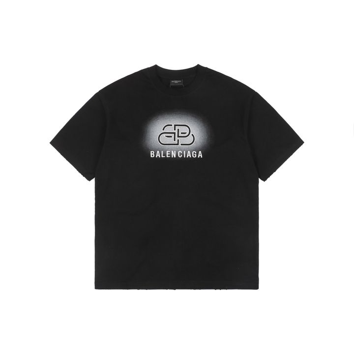 balenciaga-25ss-lock-letter-embroidered-t-shirt