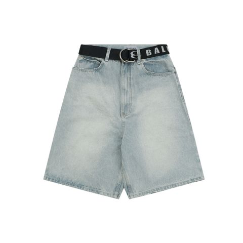 balenciaga-paris-belt-cropped-denim-shorts