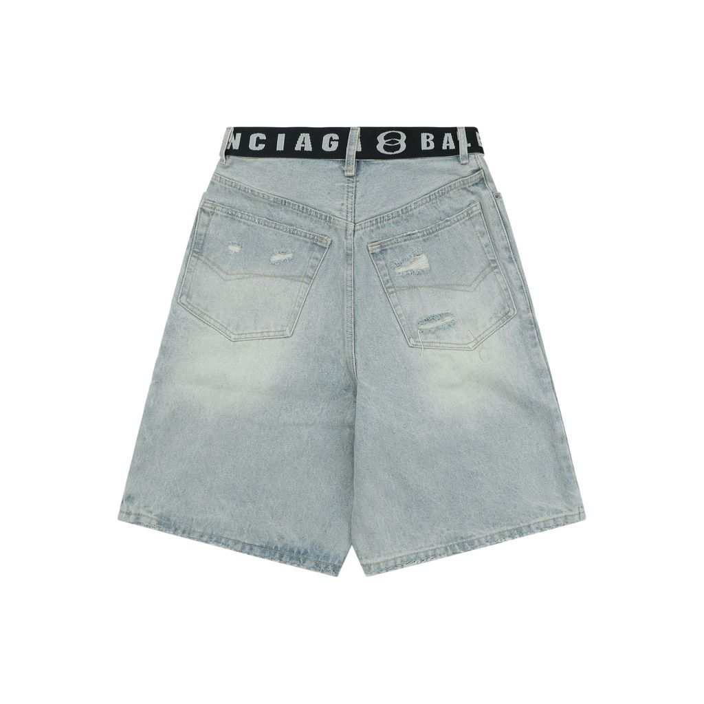 balenciaga-paris-belt-cropped-denim-shorts