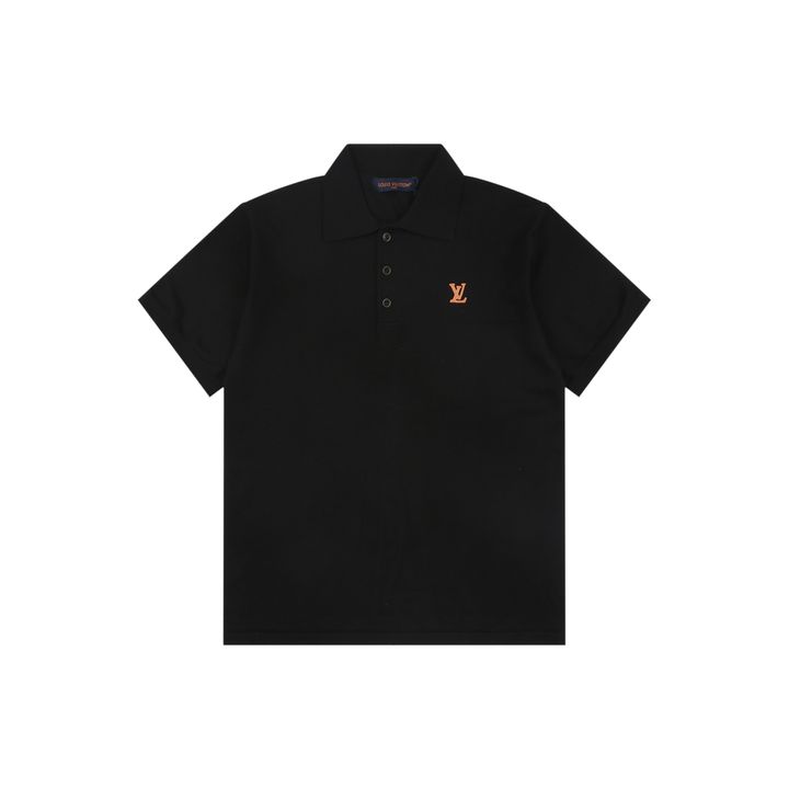 louis-vuitton-monogram-letter-leather-patch-jacquard-polo-shirt