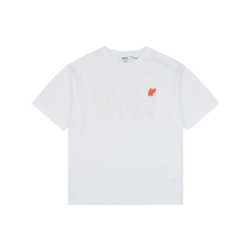 kenzo-elephant-letter-print-t-shirt
