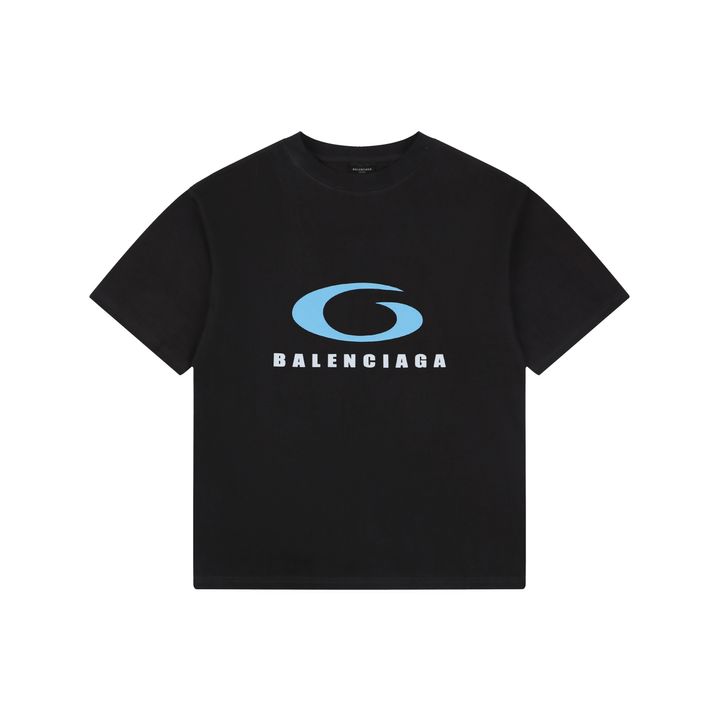 balenciaga-blue-circle-letter-print-t-shirt