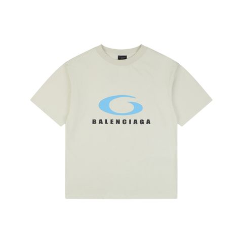 balenciaga-blue-circle-letter-print-t-shirt
