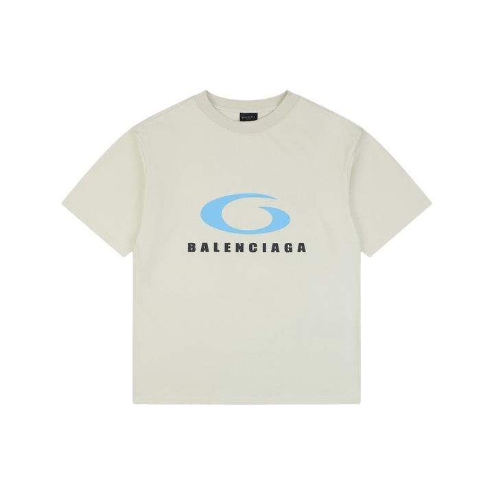 balenciaga-blue-circle-letter-print-t-shirt